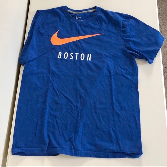 Nike “Boston” Blue Cotton Short Sleeve T-Shirt - Picture 7 of 8